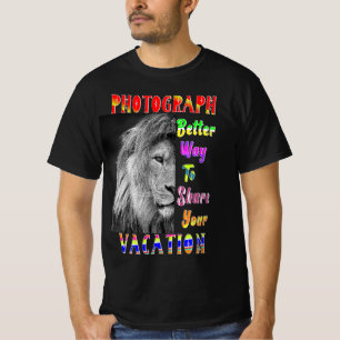 T-shirt Photographie Meilleur Moyen De Partager Votre Vaca