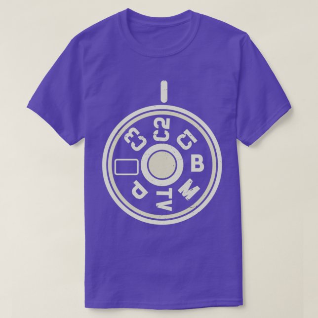 T-shirt Photographie Photographe DSLR Mode appareil photo  (Design devant)