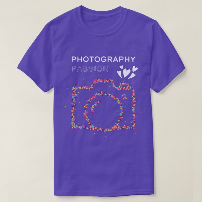 T-shirt Photographie Photographie Miroir Réflex (Design devant)