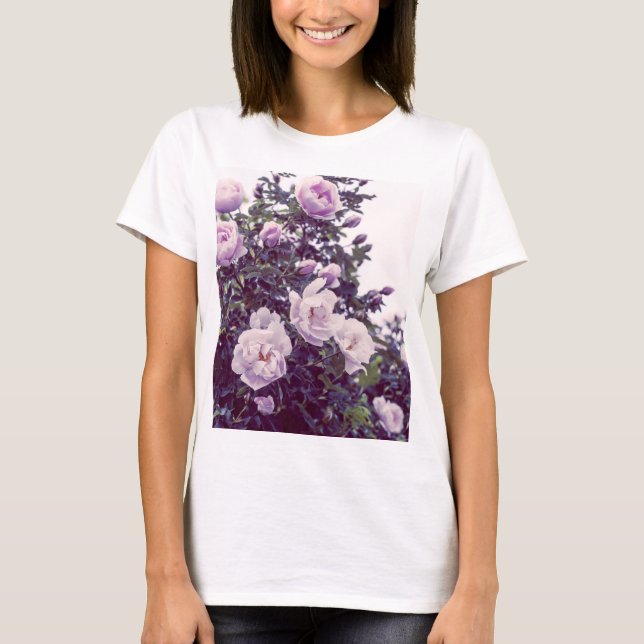 T-shirt Photographie rose (Devant)