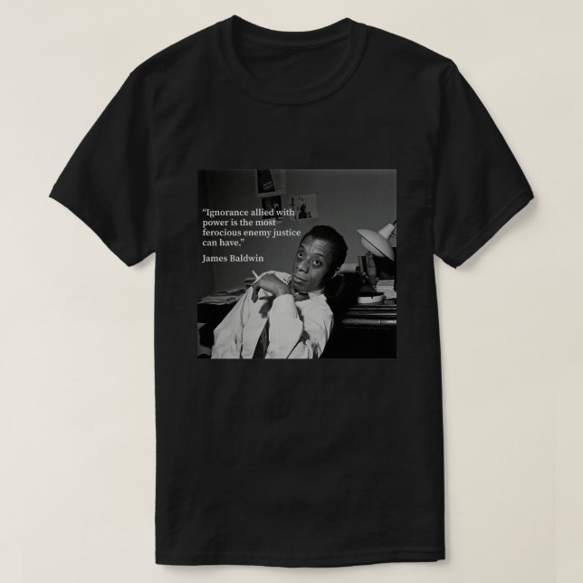 T-shirt Photographie vintage James Baldwin Égalité Cadeaux (Design devant)