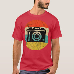 T-shirt Photographie Vintage Retro Sunset Camera Lens Phot
