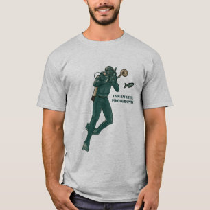 T-shirt Photographie Vintage sous-marine Plongeur