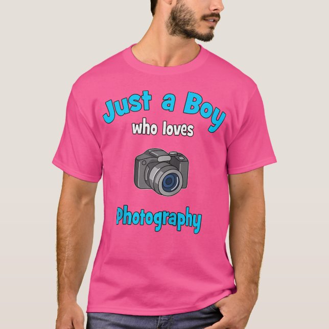 T-shirt Photography Shirt For Boys  Kids Photography 	 Bas (Devant)