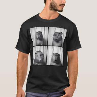 T-shirt Photomaton de capybara capy photo drôle bizarre am