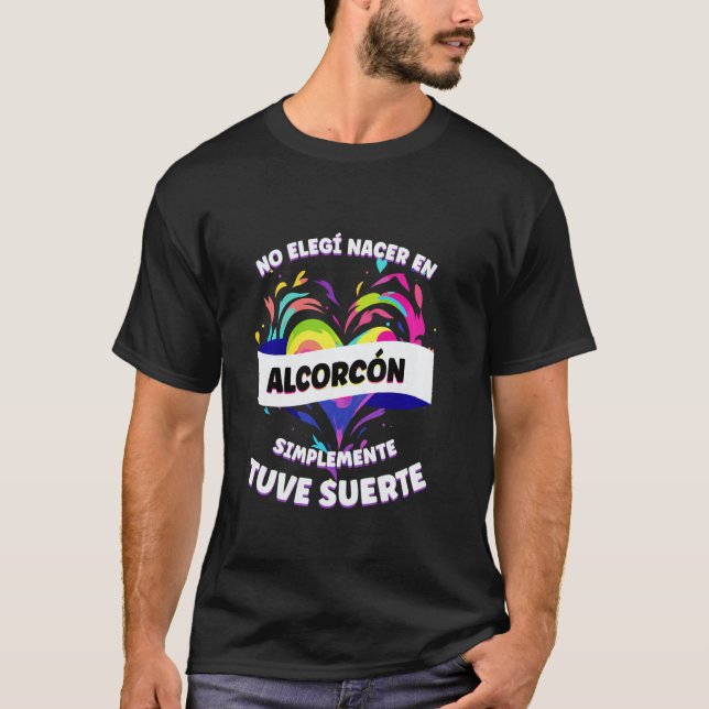 T-shirt Phrase drôle pour les gens de Alcorcón (Devant)