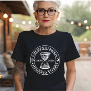 T-shirt Phrase latin - Memento Mori Memento Vivere