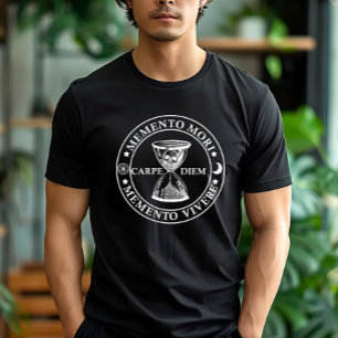 T-shirt Phrase latin - Memento Mori Memento Vivere