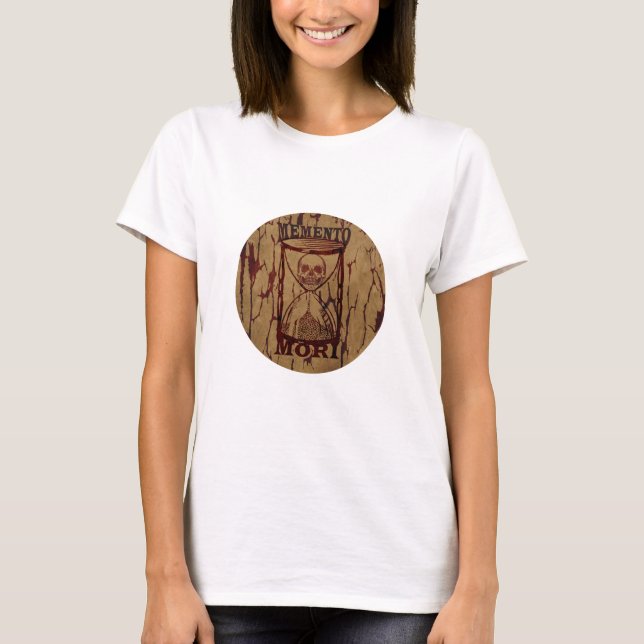 T-shirt Phrase latin - Saisir Le Jour - Crâne Memento Mori (Devant)
