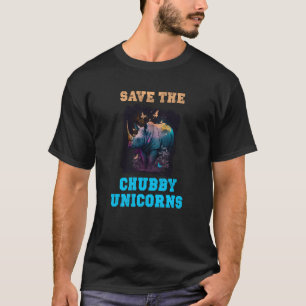 T-shirt Phrase Rhino Sauver Les Licornes Grassouillettes D