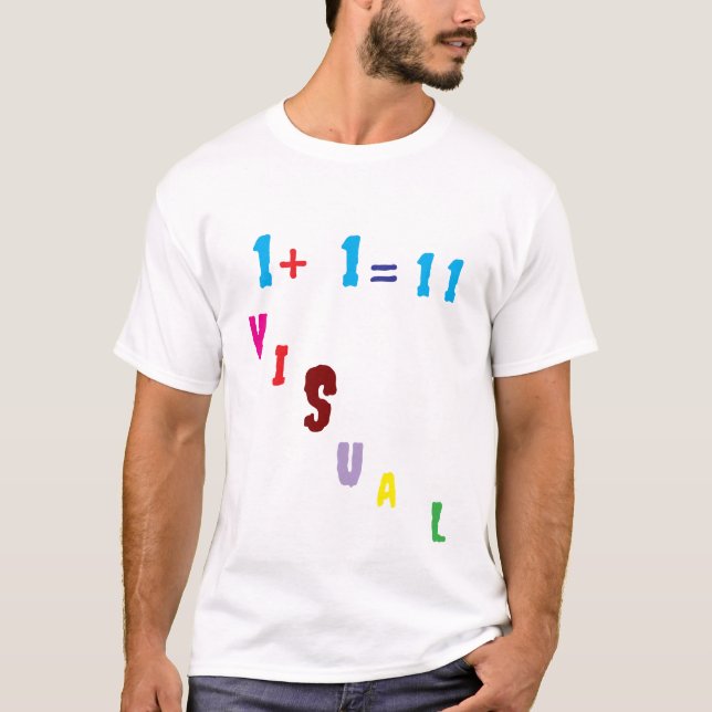 T-SHIRT PHRASE VISUELLE ! (Devant)