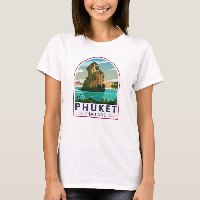 T-shirt Phuket Thailand Retro (Devant)