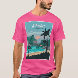T-shirt Phuket Thaïlande Vintage Resort Travel Publicité