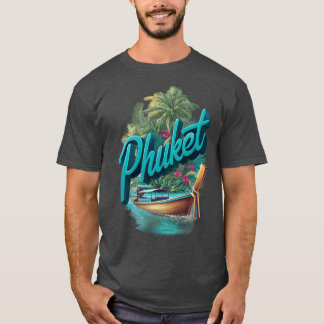 T-shirt Phuketropicalhailand conception avec bateau à queu
