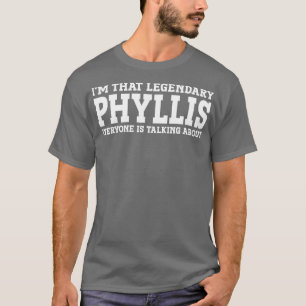 T-shirt Phyllis Nom personnel Femmes Fille Amusante Phylli