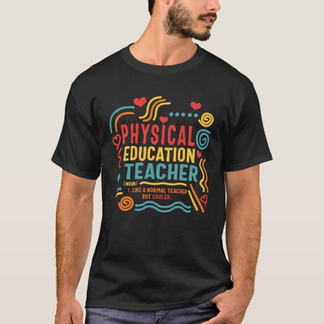 T-shirt Physical Education Teacher P E Gym Coach Health In (Devant)