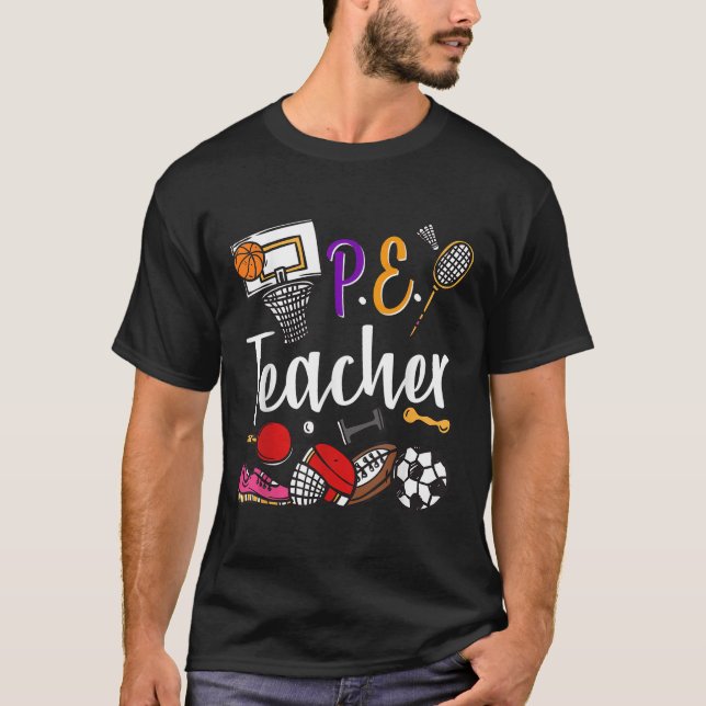 T-shirt Physical Education Teacher Proud Pe Teacher Srts C (Devant)