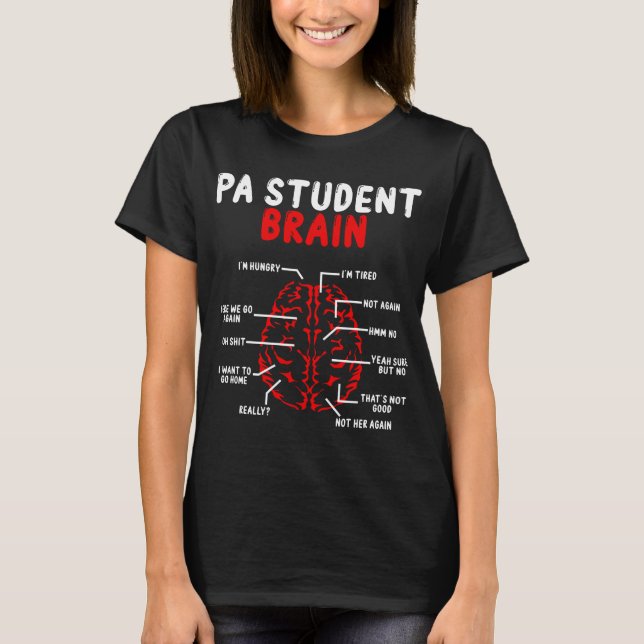 T-shirt Physician assistant school PA Student Future PA (Devant)
