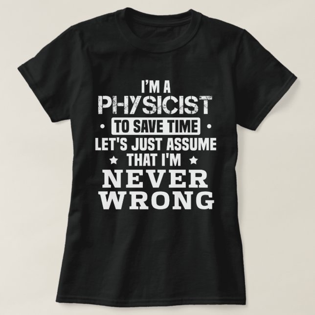 T-shirt Physicien (Design devant)
