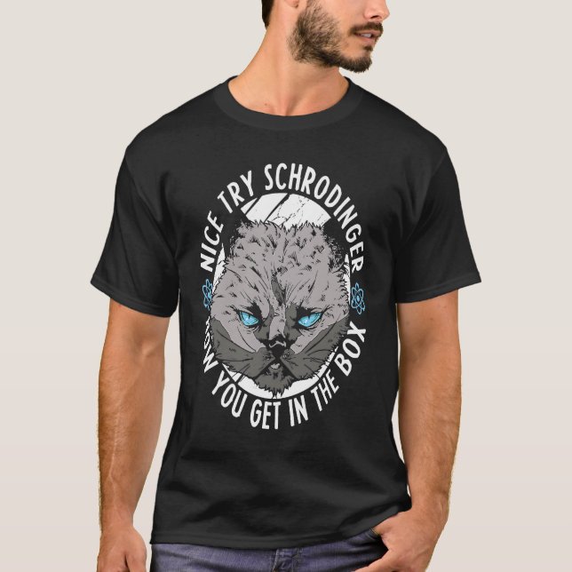 T-shirt Physicien Chat Scientifique  Science Physique Quan (Devant)