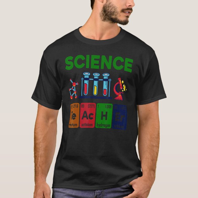 T-shirt Physicien chimiste enseignant en sciences Vintage (Devant)