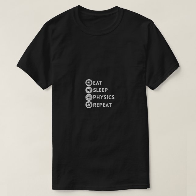 T-shirt Physicien Science Physique Enseignant Physique Cad (Design devant)