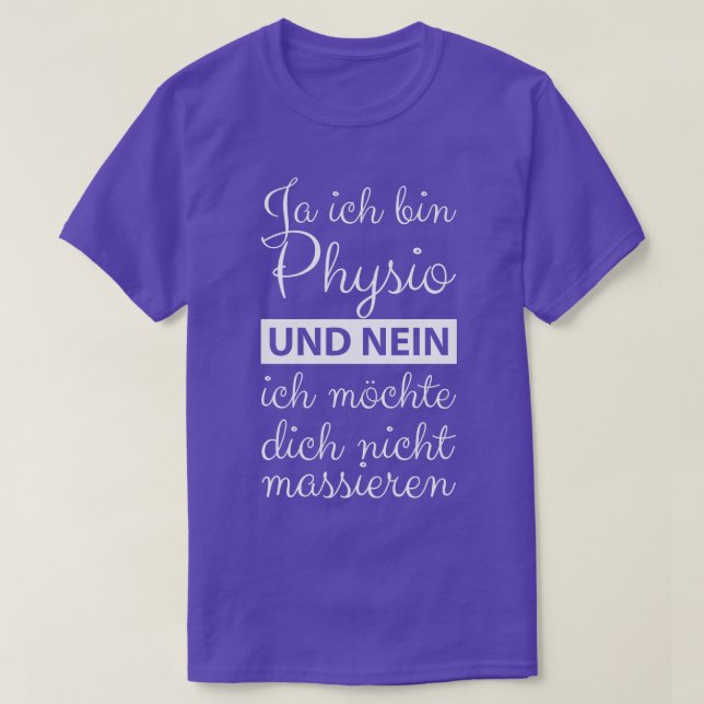T-shirt Physio Physiothérapeute Physiothérapeutes 4 (Design devant)