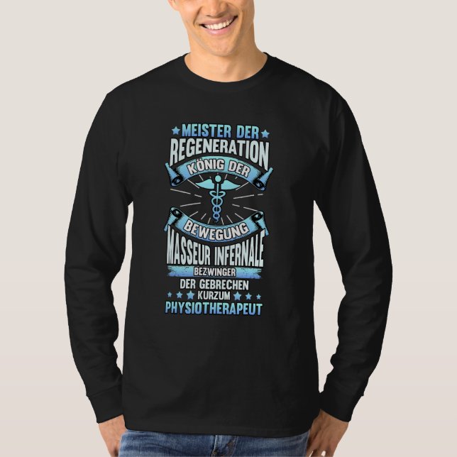 T-shirt Physiothérapeutes de la régénération dit Masseur (Devant)
