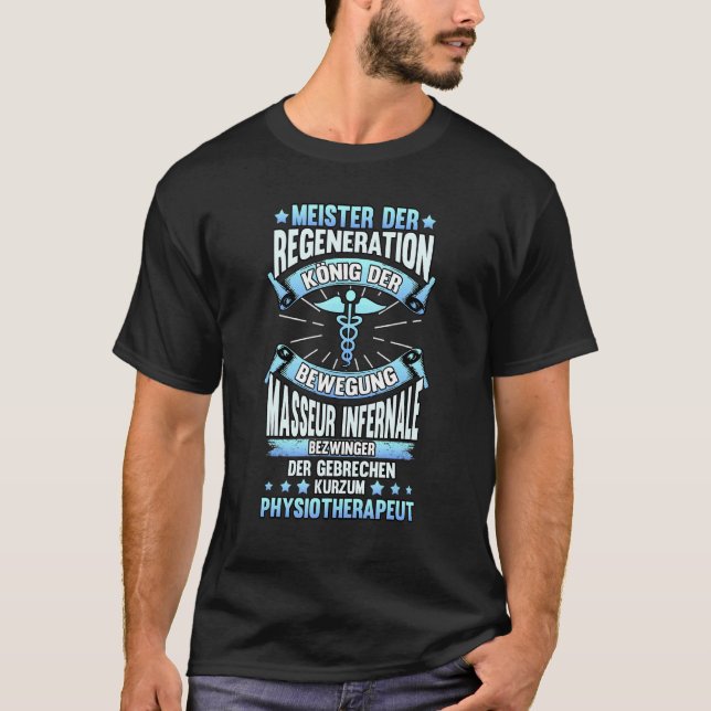 T-shirt Physiothérapeutes de la régénération dit Masseur (Devant)