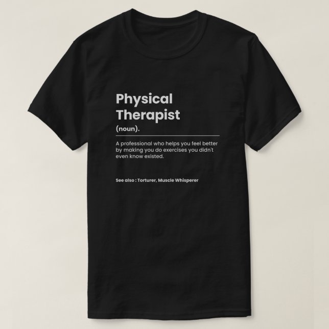 T-shirt Physiothérapie amusante (Design devant)
