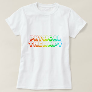 T-shirt Physiothérapie d'arc-en-ciel