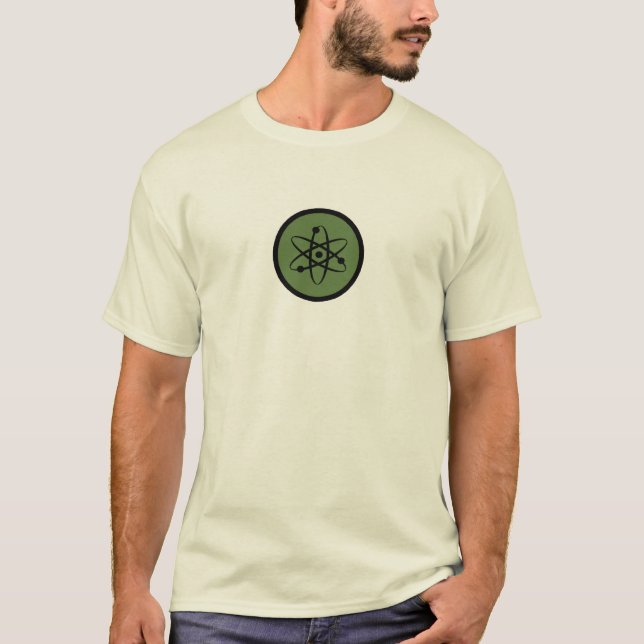 T-shirt Physique Atom sur arrière - plan léger (Devant)