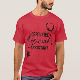 T-shirt Physique certifié x27s Assistant stéthoscope gris
