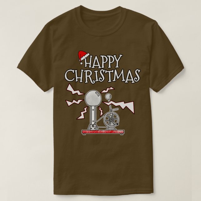T-shirt Physique de Noël Enseignant Physicien Sciences de  (Design devant)