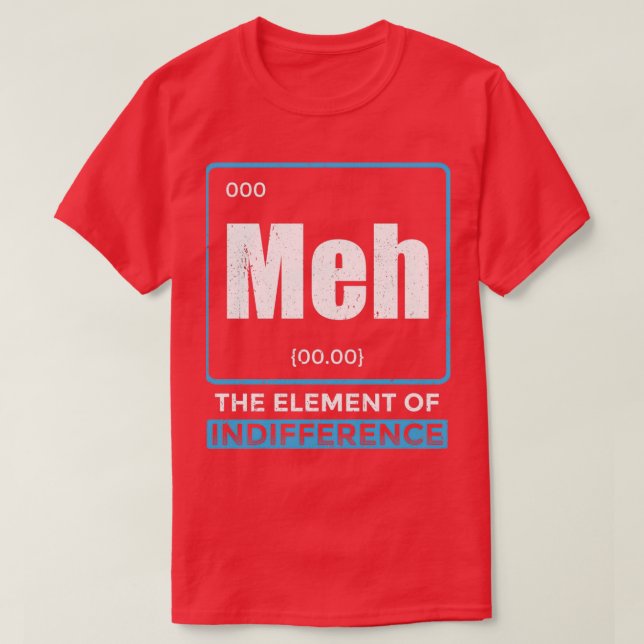 T-shirt Physique enseignant élément chimique expérience 2 (Design devant)