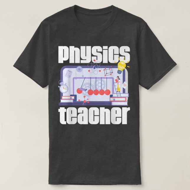 T-shirt Physique Enseignant Mécanique quantique Physique P (Design devant)