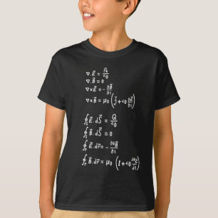 T-shirt Physique Math Formule Étudiants Enseignant Invitat