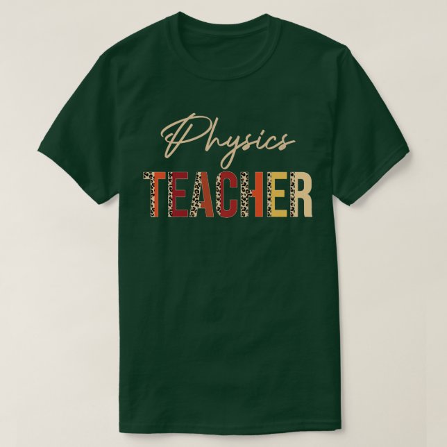 T-shirt Physique Professeur léopard Automne Amateurs d'Aut (Design devant)