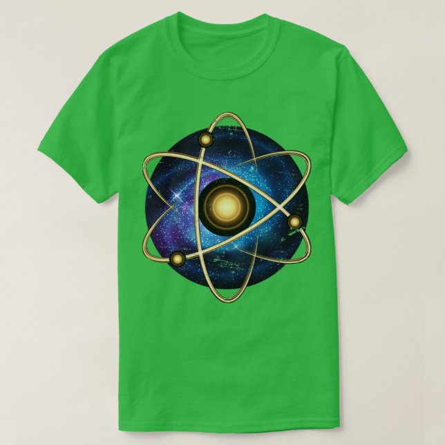 T-shirt Physique quantique Atom Universe (Design devant)