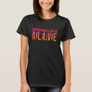 T-shirt Physique Quantique Étudiant Nerd Mort Vivant Schrö