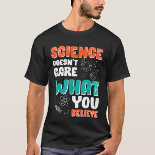 T-shirt Physique Quantique Pun T Science Croire