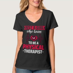 T-shirt Physothérapeute Filles Pt Femmes Physiothérapie