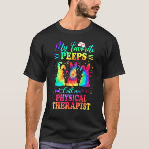 T-shirt Physothérapie Tie Dye Infirmière préférée Pâques