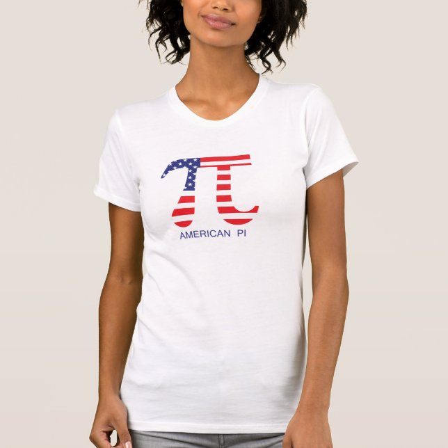 T-shirt Pi américains - Customisé (Devant)