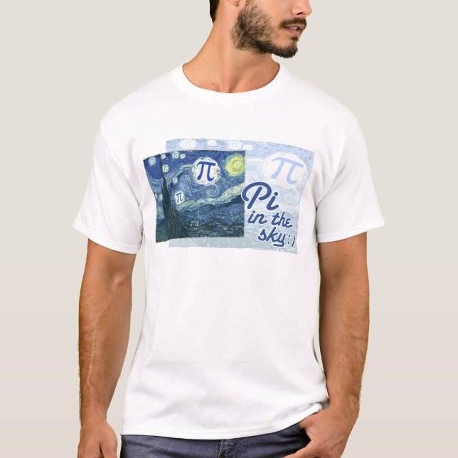 T-shirt Pi dans le ciel (Devant)