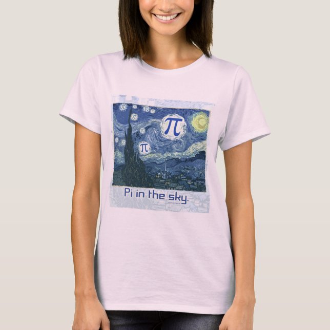 T-shirt Pi dans les idées de cadeau de ciel (Devant)