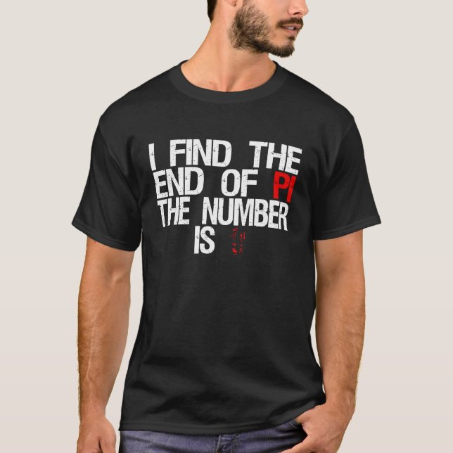 T-shirt PI Dans Math 3 14 Numéro Symbole Pour Enseignant M (Devant)