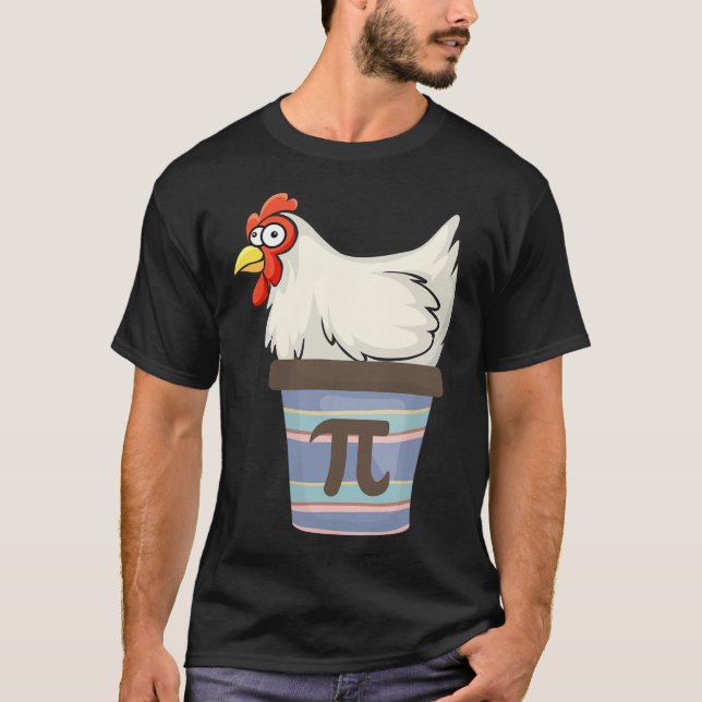 T-shirt Pi Day 2025 Math Lover Mathématiques Pot de poulet (Devant)