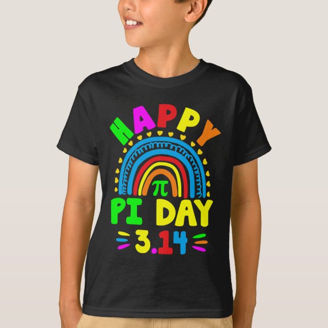 T-shirt Pi Day 2025 Pi Day Rainbow (Devant)