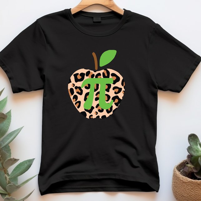 T-shirt Pi Day Apple Leopard Math Geek Green Enseignant (Créateur téléchargé)